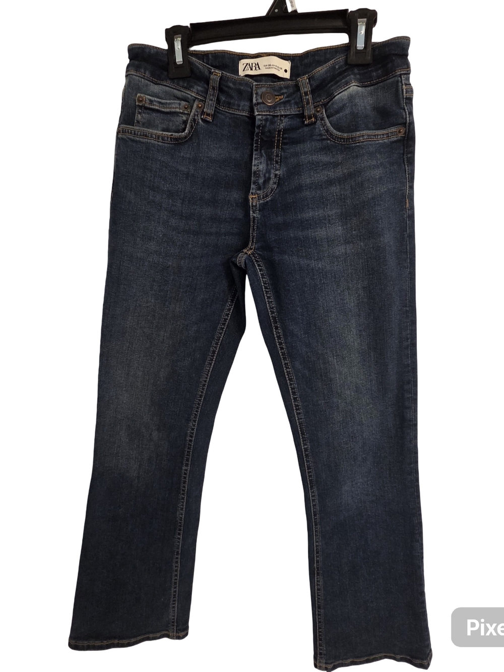 Zara Women Dark Blue Straight-Leg Jeans Size US 4